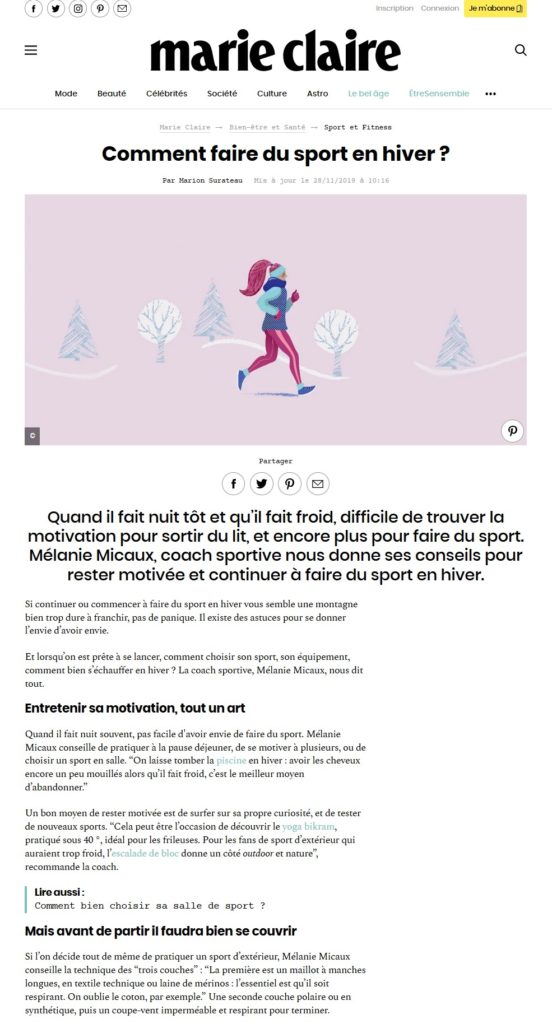 Comment faire du sport en hiver ?